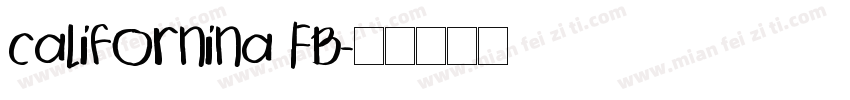 californina FB字体转换